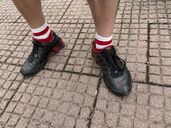 Meine ältesten Shox. Sie wandern heute als letztes Paar in die Tonne.