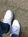 Reebok meine Freundin, sehr eng (Gr.41) warm, schwitzig und smellen dementsprechend 