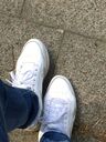 Reebok meine Freundin, sehr eng (Gr.41) warm, schwitzig und smellen dementsprechend 