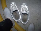 Die Arbeitsschuhe von Innen.