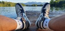 Jetzt mal die crem farbigen laces ausprobiert