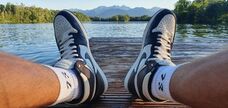 Jetzt mal die crem farbigen laces ausprobiert
